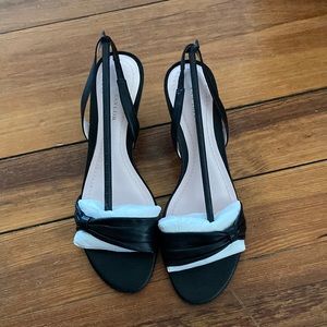 Ann Taylor Women’s black sling back heels, size 6.5